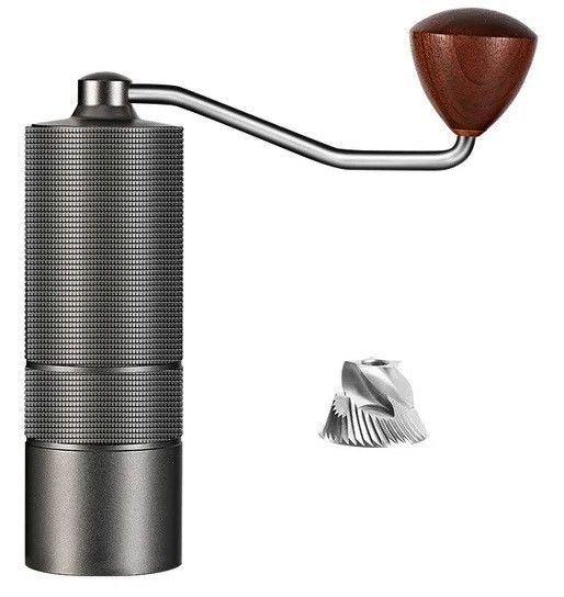 Кавомолка ручна JAFFEE coffee grinder Сірий металік 15880 фото