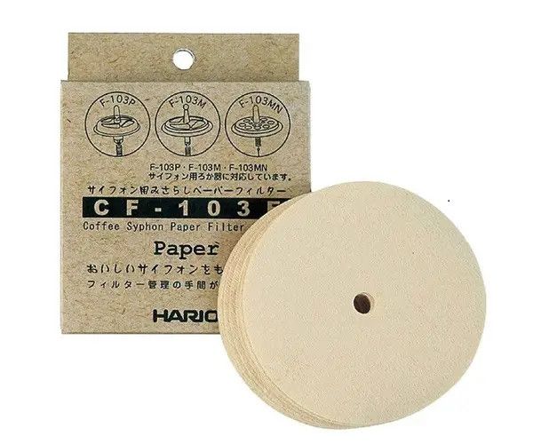 Фильтры для сифонов HARIO бумажные NCA/TCA-3,5, MCA-3,5 100 шт CF-103E фото