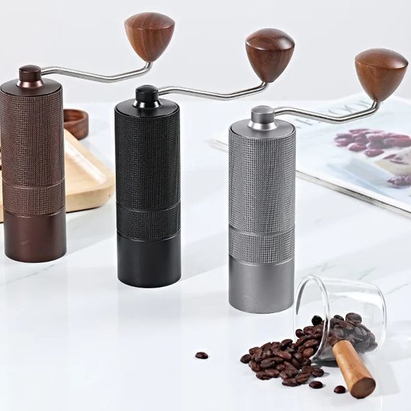 Кавомолка ручна JAFFEE coffee grinder Сірий металік 15880 фото