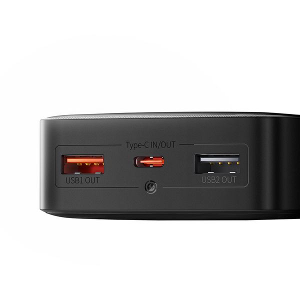 Повербанк 20000 мАгод 25Вт 2x USB Type-C чорний Baseus Bipow PPBD020301 3631 фото