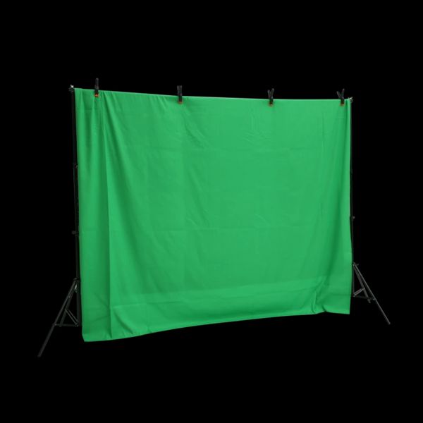 Фон для фото, фотофон тканинний Зелений хромакей (150 см × 200 см) 4715 фото