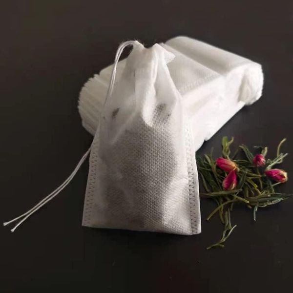 Фильтр пакеты Disposable Tea Bags для чая, чайный пакетик 100 шт с завязкой 300543 фото