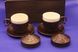Турецкий набор для подачи кофе чашки 110 мл Демитас с ложечками в коробке 14648 фото 2