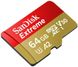Карта памяти 64 GB microSDXC UHS-I U3 A2 SanDisk Extreme SDSQXAH-064G-GN6MA 3688 фото 3