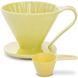 Пуровер Cafec Arita жовта хризантема Ware Flower Dripper Cup4 Yellow 15855 фото 1