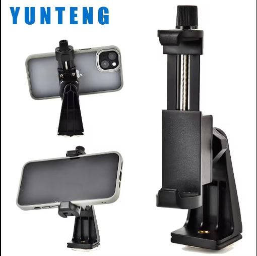 Тримач для телефону на штатив Yunteng, що обертається на 360 градусів, затискач 6,5-10 см VCТ-358 фото