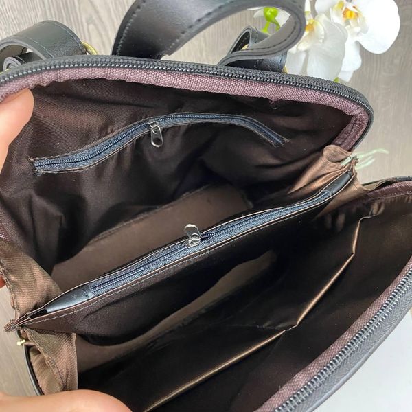Набор 2 в 1 Женский рюкзак сумка + кожаный женский ремень классический 1077+Р фото