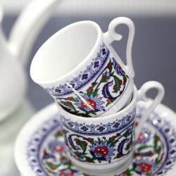 Набір турецьких чашок для кави 50 мл 6 шт. 15321 фото