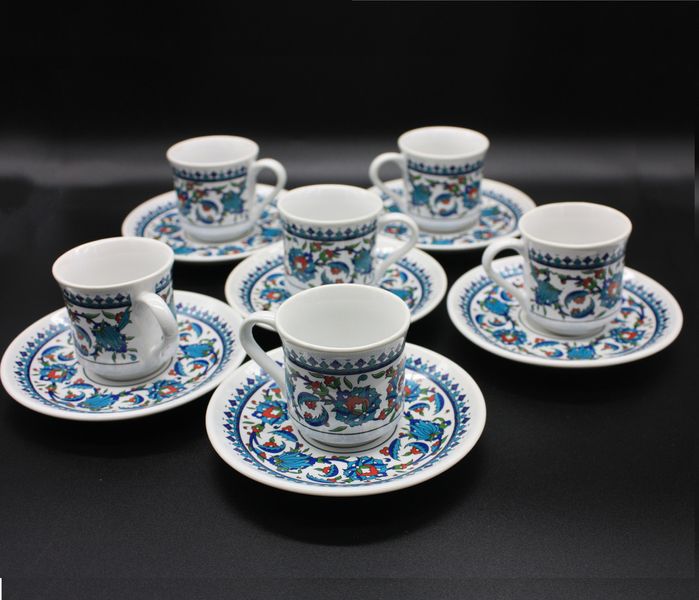 Набір турецьких чашок для кави 50 мл 6 шт. 15321 фото