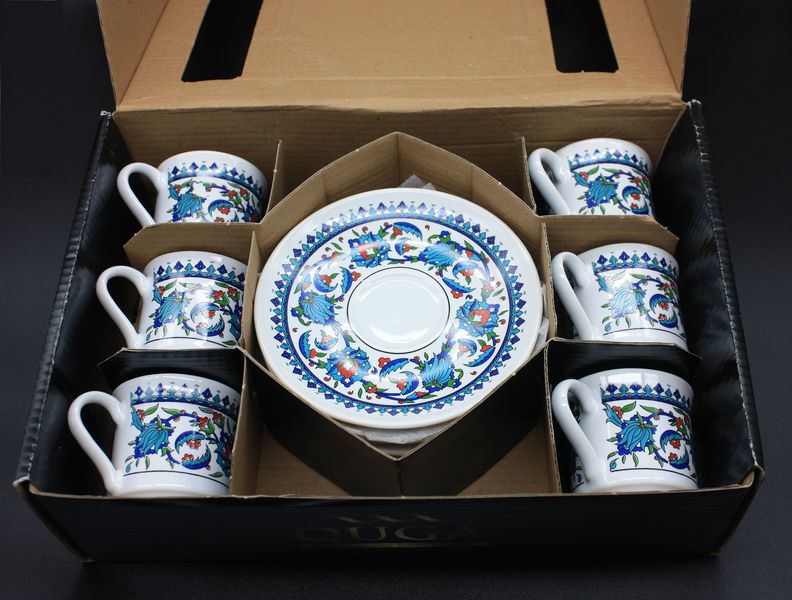 Набор турецких чашек для кофе 50 мл 6 шт 15321 фото