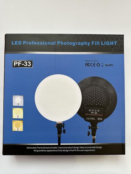 Светодиодная LED лампа Camera light PF-33 для фотостудии + Штатив 1380 фото