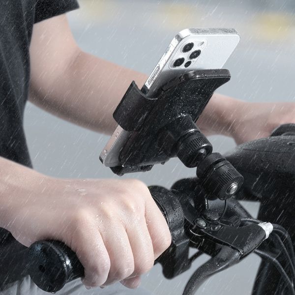 Тримач телефону на кермо велосипеда автоматичний Baseus Smart Solar SUZG010001 3397 фото