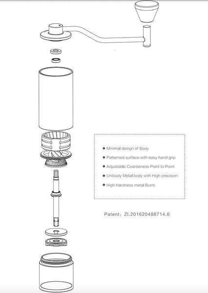 Кавомолка Timemore Slim Plus 300485 фото