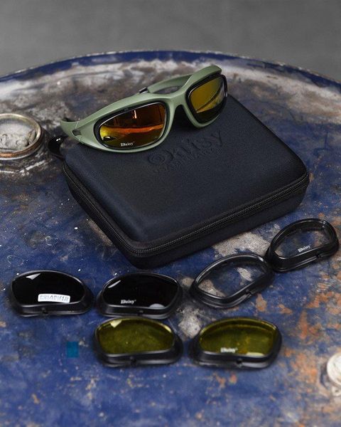 Поляризованные тактические очки Daisy C5 Desert Storm olive 86977 фото