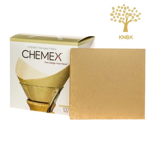 Фильтры для Кемекса Chemex 6/8/10 cup (Натуральные 100 шт.) FSU-100 FSU-100 фото