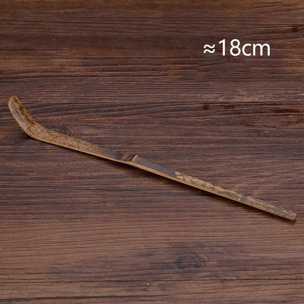 Часаку, Ложка бамбуковая темная для чая Матча 18 см (Тясаку) 14644 фото