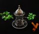 Турецкий стакан Армуды с лукумницей для чая и кофе. Бронза 14523 фото 2