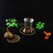 Турецкий стакан Армуды с лукумницей для чая и кофе. Бронза 14523 фото 5