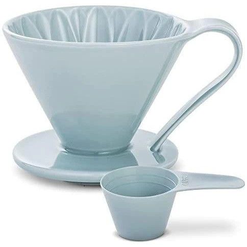 Пуровер Cafec Arita синя гортензія Ware Flower Dripper Cup4 Blue 15856 фото