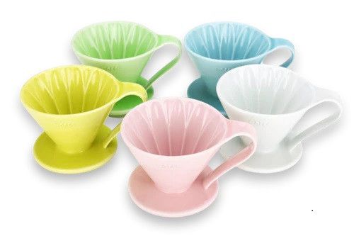 Пуровер Cafec Arita синяя гортензия Ware Flower Dripper Cup4 Blue 15856 фото