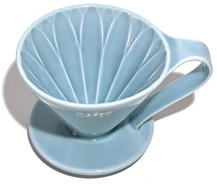 Пуровер Cafec Arita синя гортензія Ware Flower Dripper Cup4 Blue 15856 фото