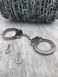 Настоящие стальные наручники для полиции 15206 фото 1