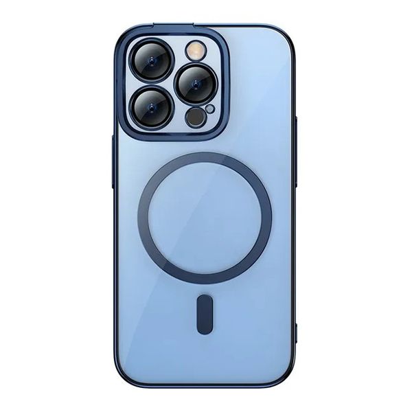 Чехол Iphone 14 Pro Max закаленное стекло MagSafe Baseus Glitter Magnetic ARMC010703 3755 фото