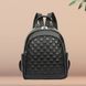 Міський жіночий шкіряний рюкзак чорний, рюкзачок для дівчат з натуральної шкіри 1369 фото 1