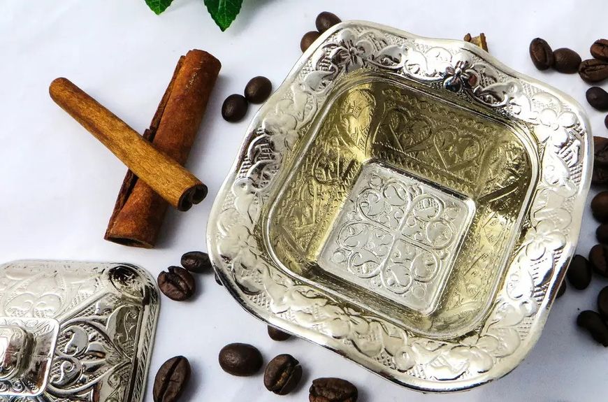 Турецька лукумниця цукорниця Срібло 15171 фото