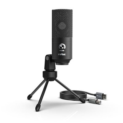 Студійний мікрофон Fifine K680 чорний 360А фото