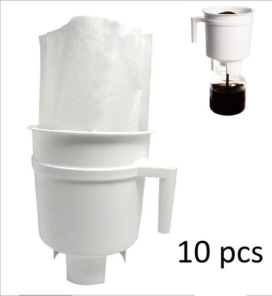 Набор фильтры 10 шт для Toddy 2 литра Бумажные одноразовые белые для Тодди THMPF20(10) фото