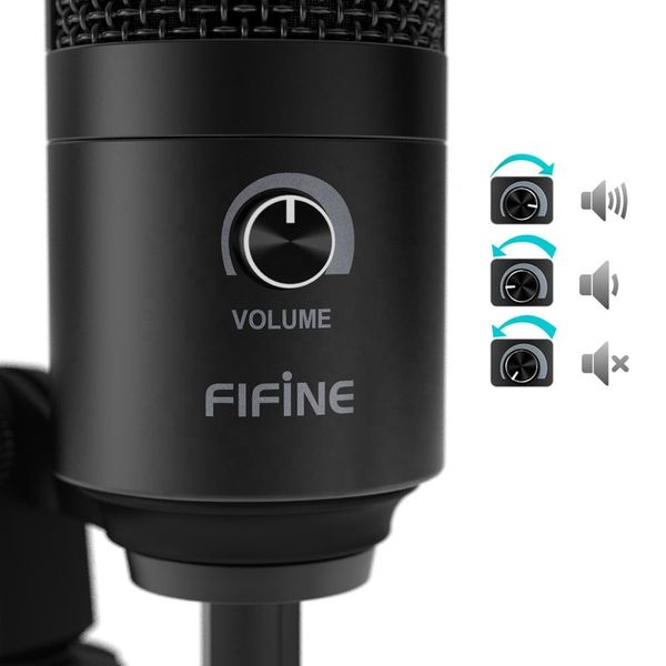 Студійний мікрофон Fifine K680 чорний 360А фото