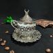 Турецкая чашка Демитас Acar с блюдцем 110 мл. Серебро 14825 фото 3