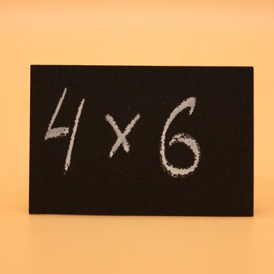 Цінник крейдовий 4x6 см для написів крейдою і маркером Чорний Метал 15089 фото