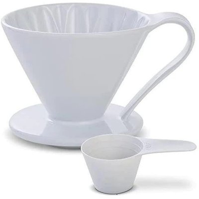 Пуровер Cafec Arita біла магнолія Ware Flower Dripper Cup4 White 15852 фото