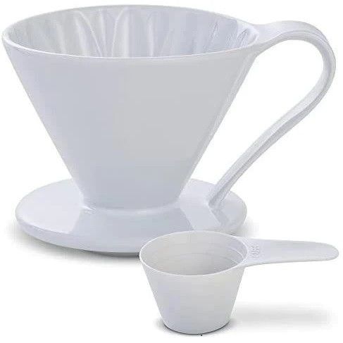 Пуровер Cafec Arita белая магнолия Ware Flower Dripper Cup4 White 15852 фото