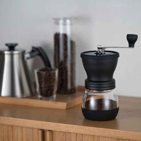 Кофемолка ручная ECO Hario Ceramic Coffee Mill Skerton Plus Еко MSCS-2DTB-BLM фото