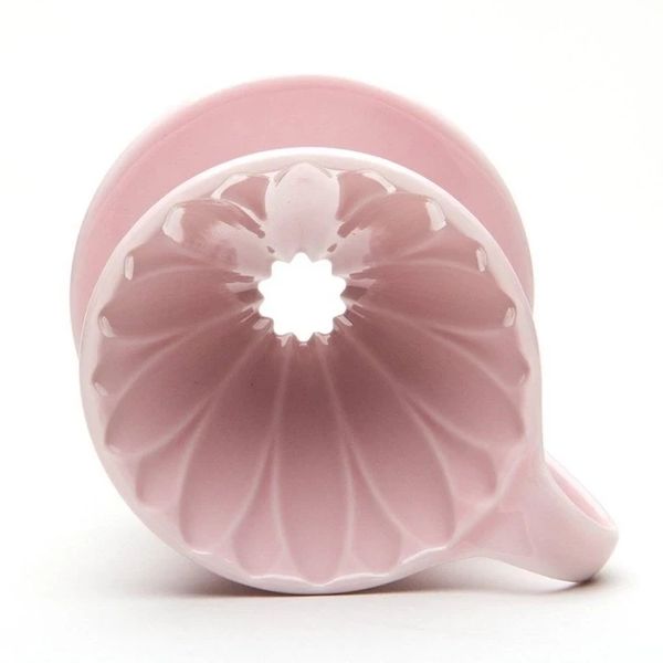Пуровер Cafec Arita розовая сакура Ware Flower Dripper Cup4 Pink 15854 фото