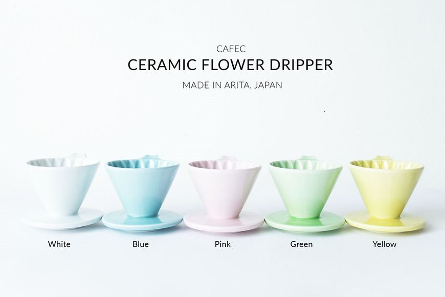 Пуровер Cafec Arita рожева сакура Ware Flower Dripper Cup4 Pink 15854 фото