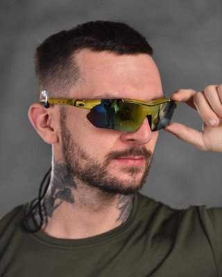 Очки тактические защитные в чехле Oakley M-Frame Hybride Баллистические очки mtk 86975 фото