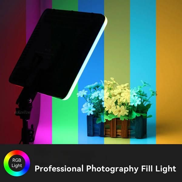 Светодиодная панель для фотостудии Camera light PM-36 RGBW 3000K-6500K + Штатив 1371 фото