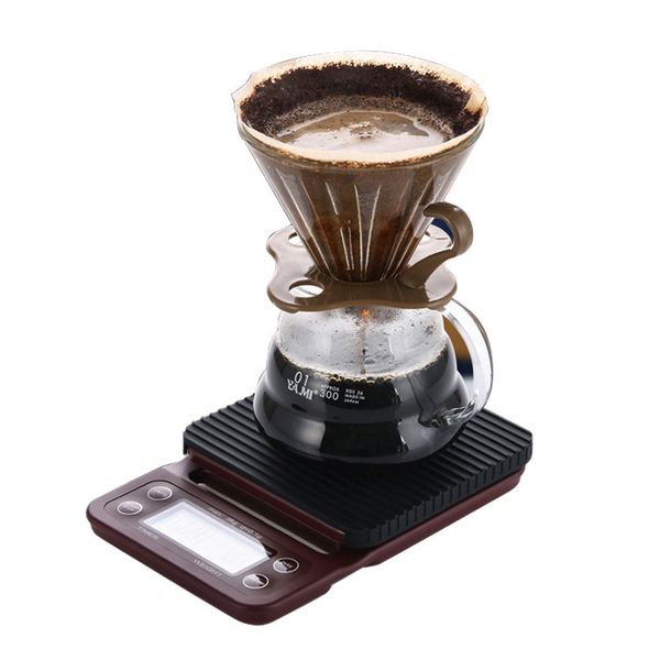 Весы с таймером для приготовления кофе Drip Coffee Scale (резиновый коврик) 10238 фото
