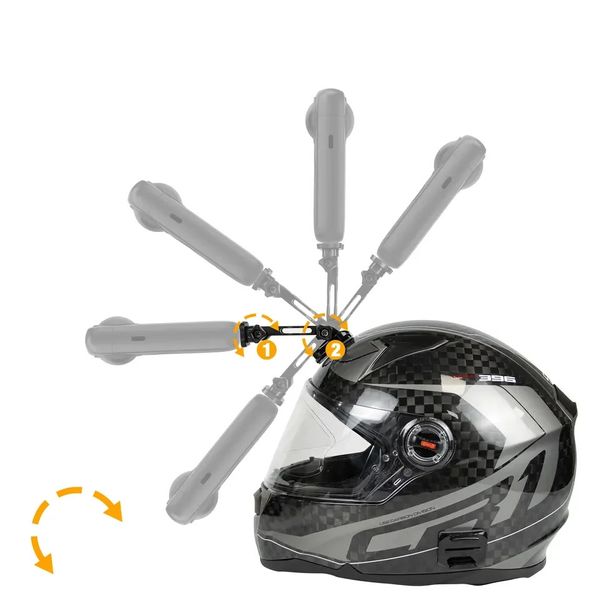 Крепление на мотоцикл для экшн камеры шлем руль груди AC Prof HQS-NEW-KIT-M02 4095 фото
