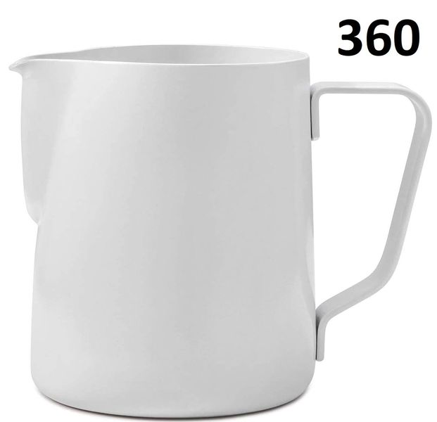 Пітчер Rhino 360 Coffee Gear Stealth White Teflon Білий молочник 30061 фото
