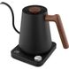 Чайник Hughes 1 л. електричний для кави Чорний Wood 300502 фото 1