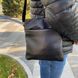 Шкіряна чоловіча сумка планшетка чорна польова барсетка з натуральної шкіри 778Ч фото 5