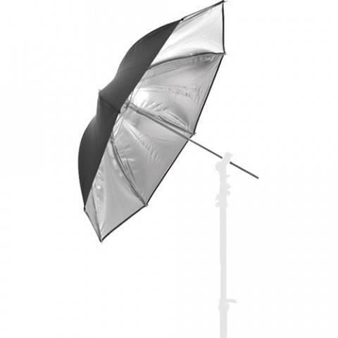 Парасолька студійна Prolight на відображення 84 см чорний-срібло 1181 фото