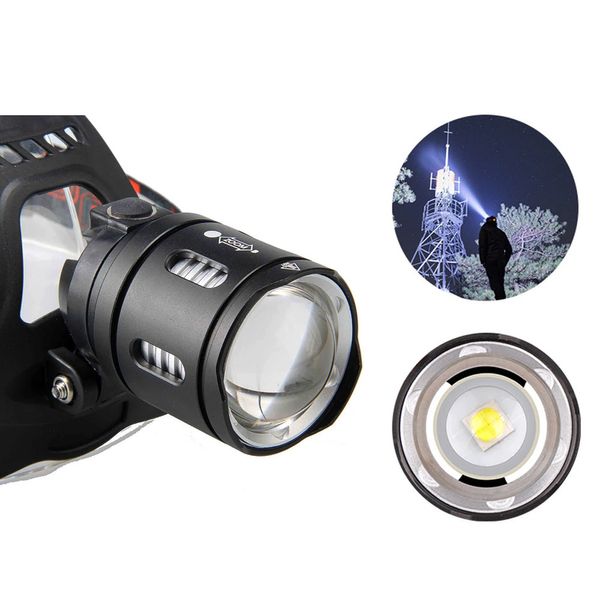 Ліхтарик налобний високої потужності LED XHP50 2x 18650 AC Prof XHP50 3984 фото