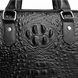 Мужская кожаная сумка портфель для документов в стиле рептилии 1368 фото 7