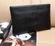 Большой мужской кожаный клатч барсетка черный Клатч сумка из натуральной сумки для мужчин 1451 фото 5